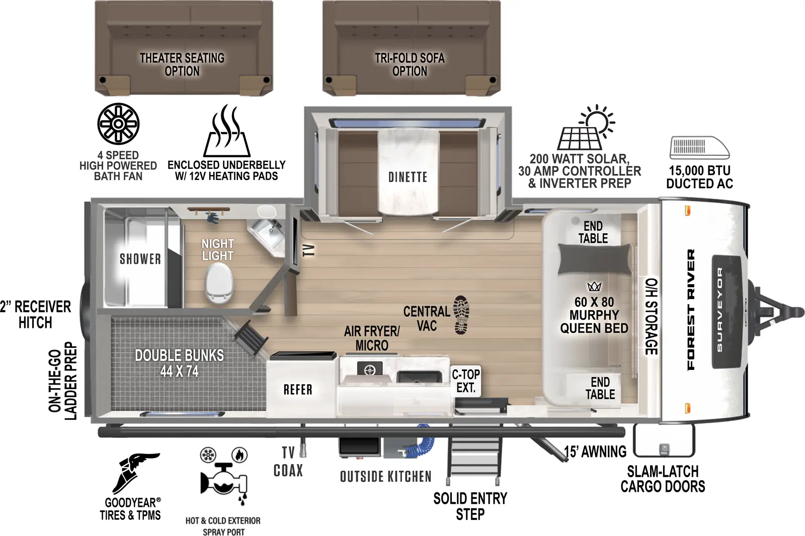 Surveyor Legend 19MDBLE Floorplan